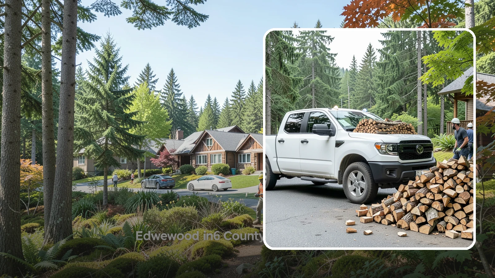Rural Delivery in Edgewood, WA - Firewood hauled out to rural properties and addresses beyond standard delivery zones.