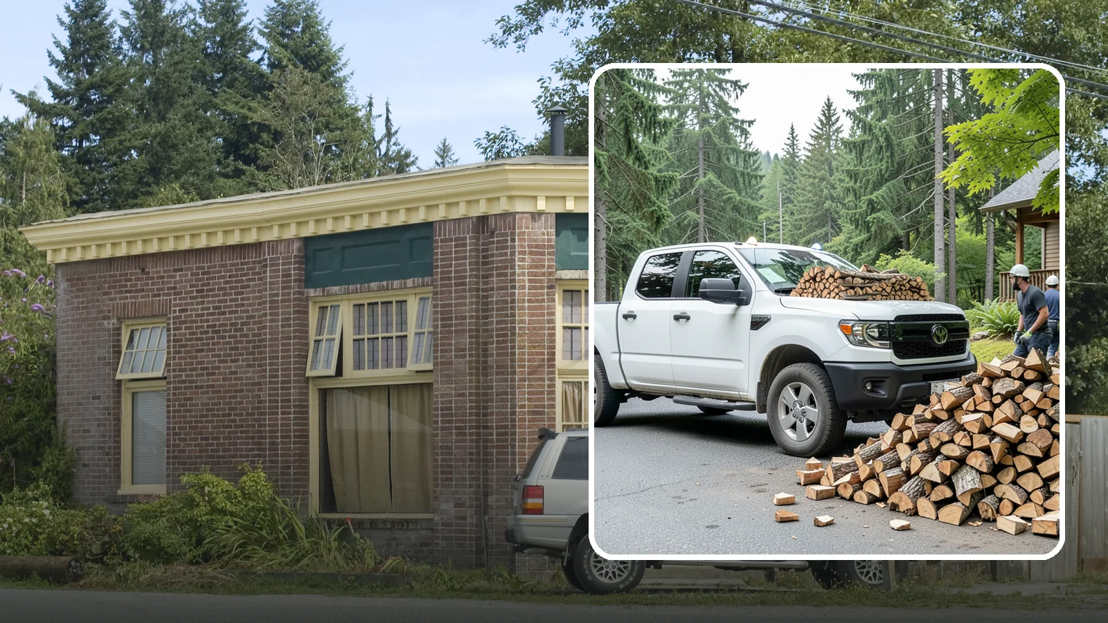Rural Delivery in Hamilton, Skagit County, WA - Firewood hauled out to rural properties and addresses beyond standard delivery zones.