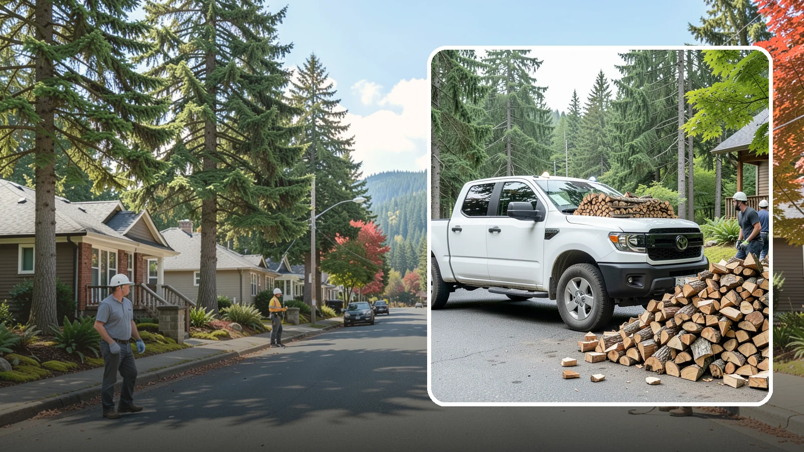 Rural Delivery in Hunts Point, King County, WA - Firewood hauled out to rural properties and addresses beyond standard delivery zones.