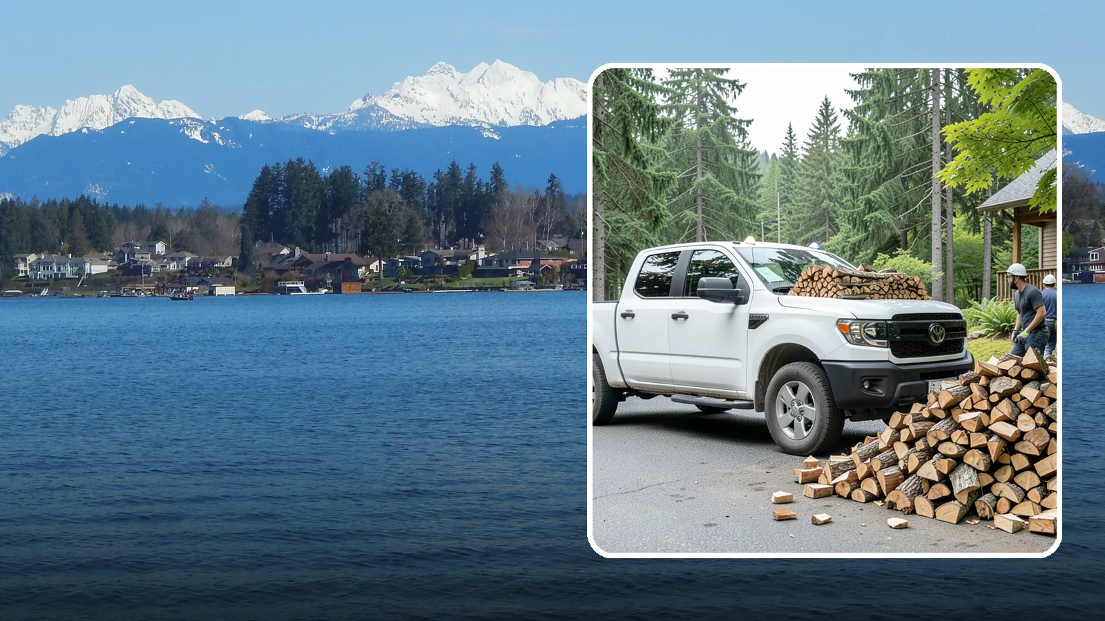 Rural Delivery in Lake Stevens, Snohomish County, WA - Firewood hauled out to rural properties and addresses beyond standard delivery zones.