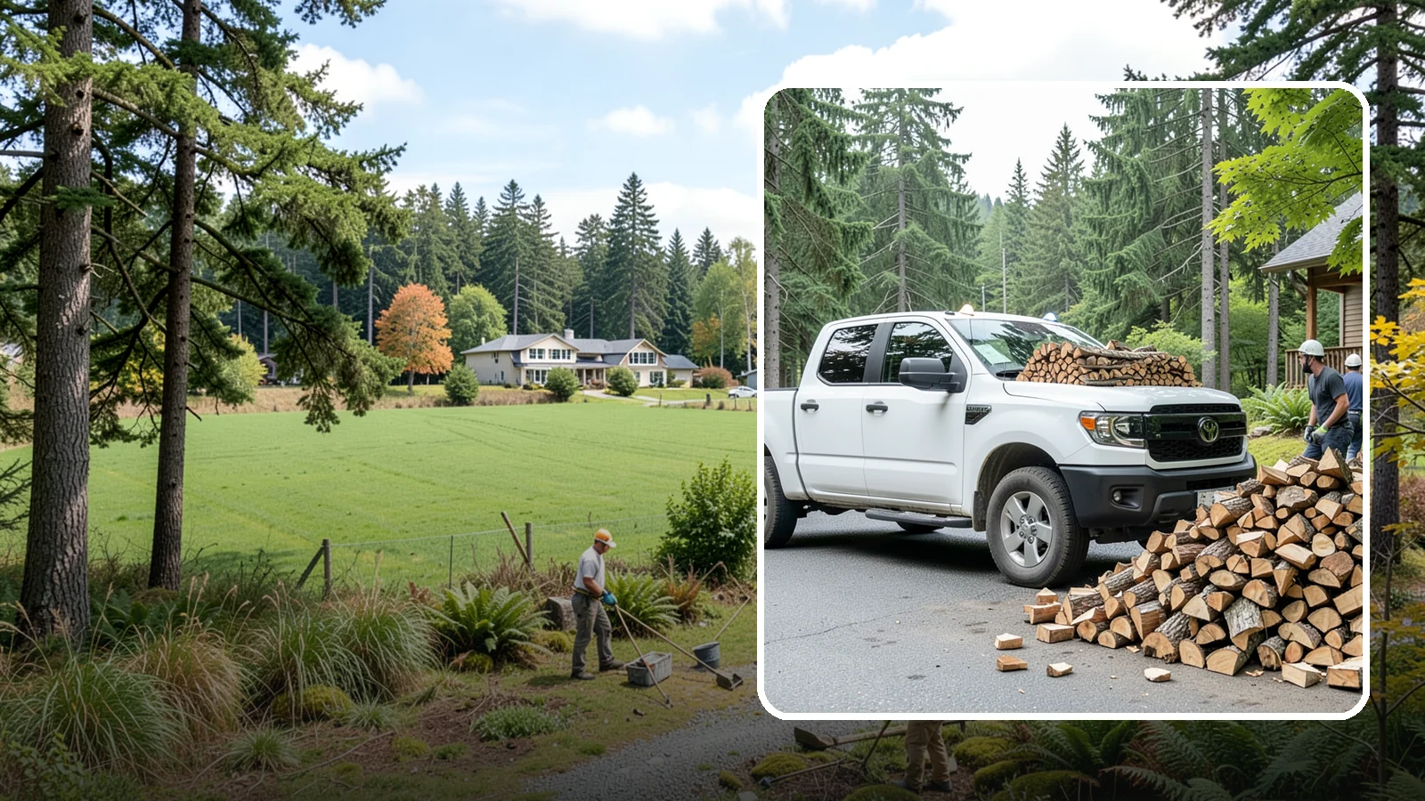 Rural Delivery in Lyman, Skagit County, WA - Firewood hauled out to rural properties and addresses beyond standard delivery zones.