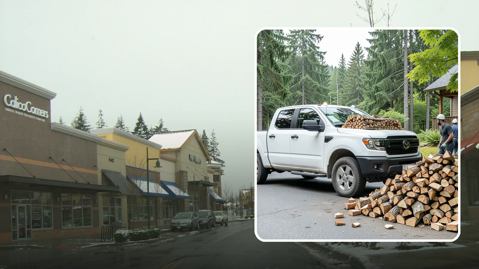 Rural Delivery in Mill Creek, Snohomish County, WA - Firewood hauled out to rural properties and addresses beyond standard delivery zones.