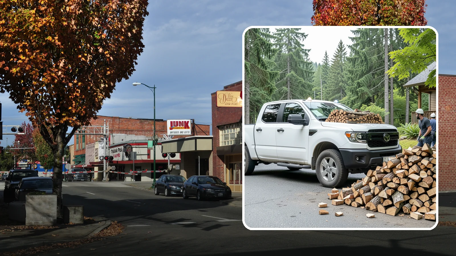Rural Delivery in Puyallup, Pierce County, WA - Firewood hauled out to rural properties and addresses beyond standard delivery zones.
