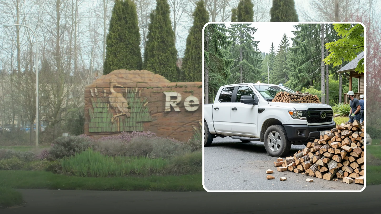 Rural Delivery in Renton, King County, WA - Firewood hauled out to rural properties and addresses beyond standard delivery zones.
