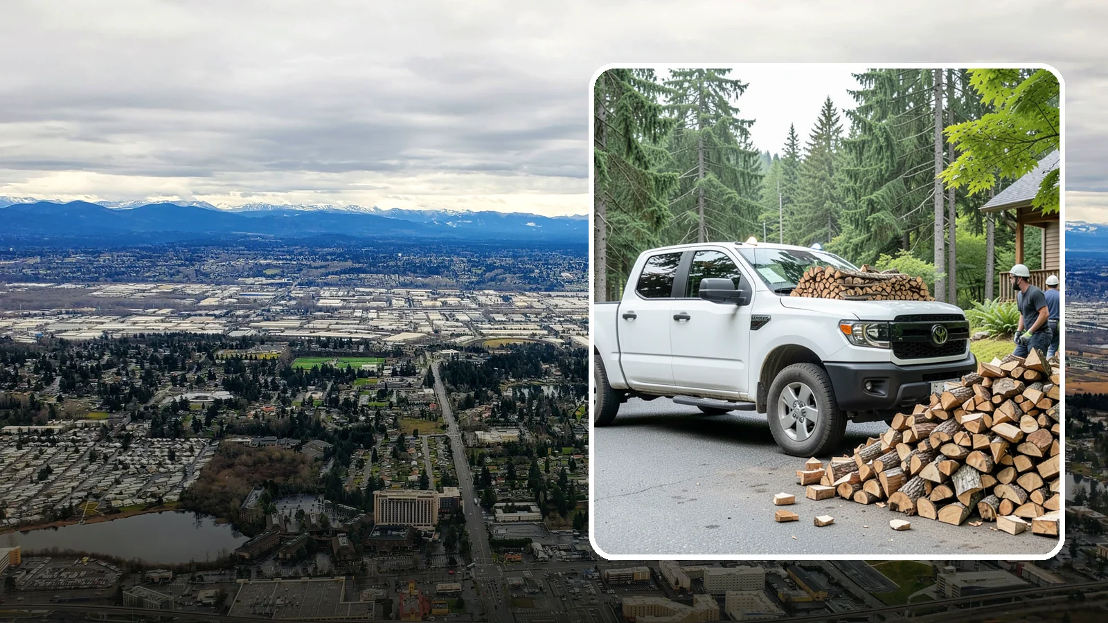 Rural Delivery in SeaTac, WA - Firewood hauled out to rural properties and addresses beyond standard delivery zones.