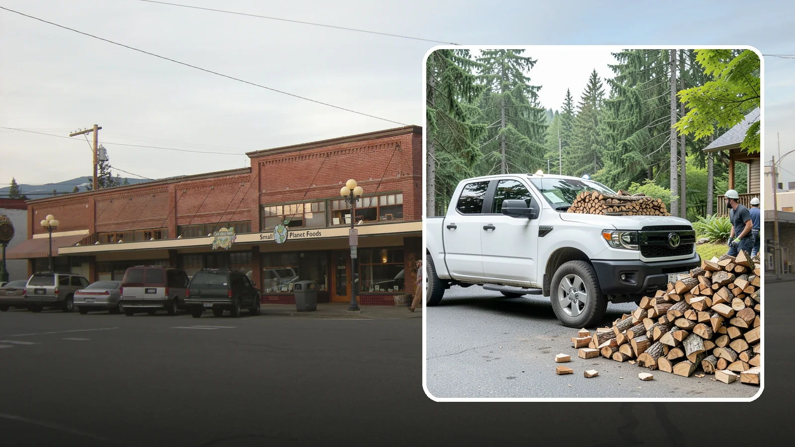 Rural Delivery in Sedro-Woolley, Skagit County, WA - Firewood hauled out to rural properties and addresses beyond standard delivery zones.