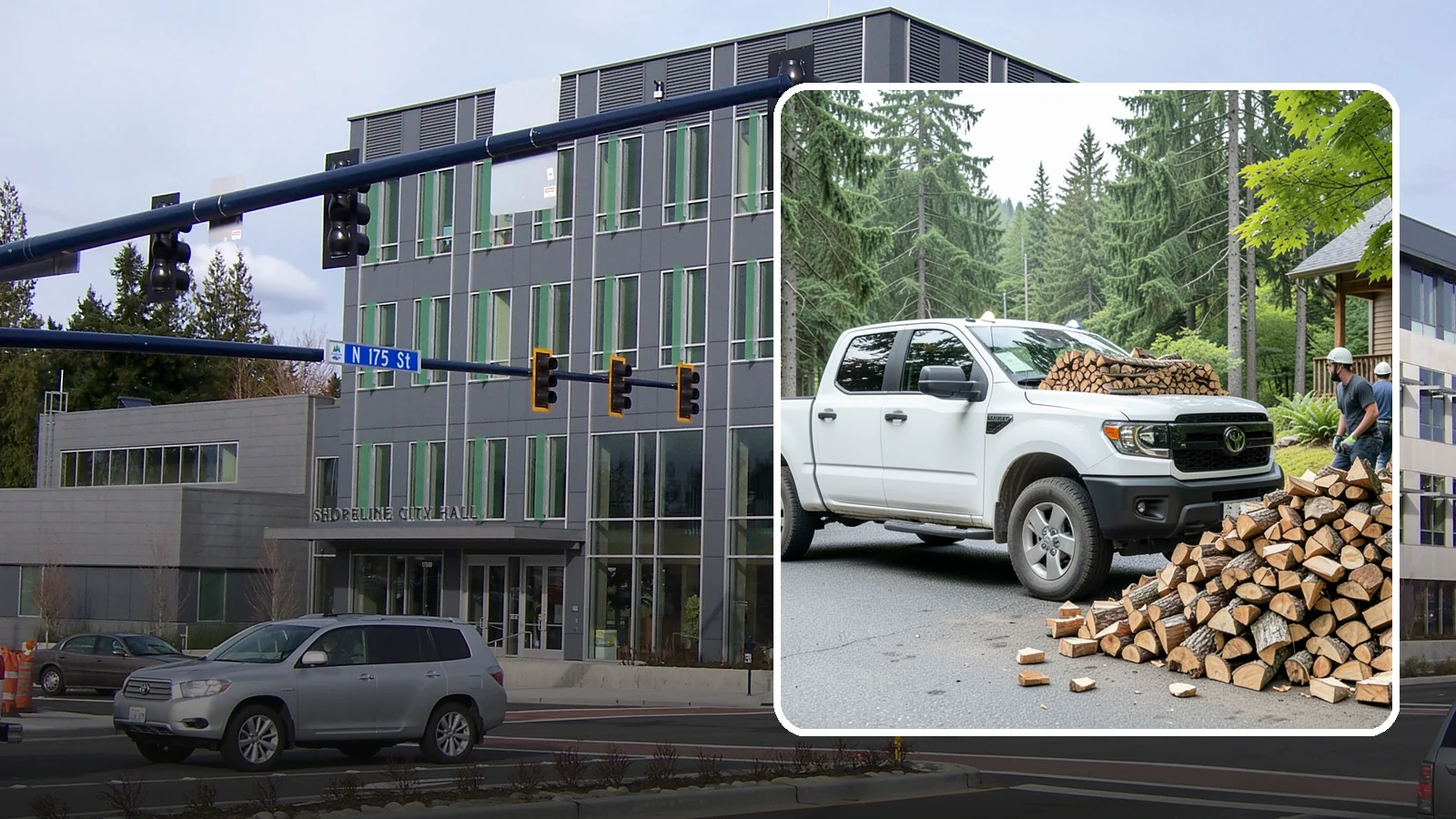Rural Delivery in Shoreline, King County, WA - Firewood hauled out to rural properties and addresses beyond standard delivery zones.