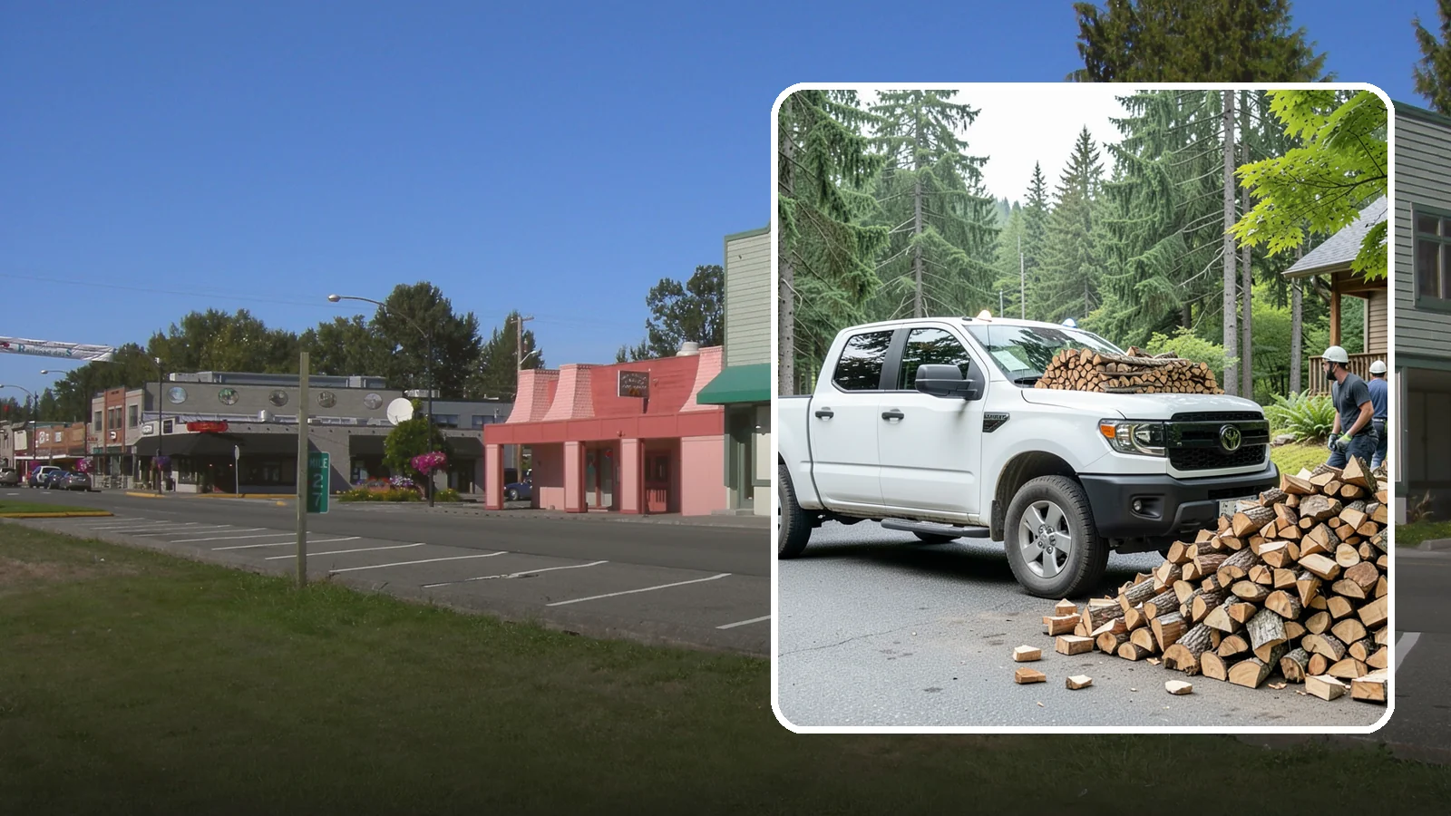 Rural Delivery in Snoqualmie, King County, WA - Firewood hauled out to rural properties and addresses beyond standard delivery zones.
