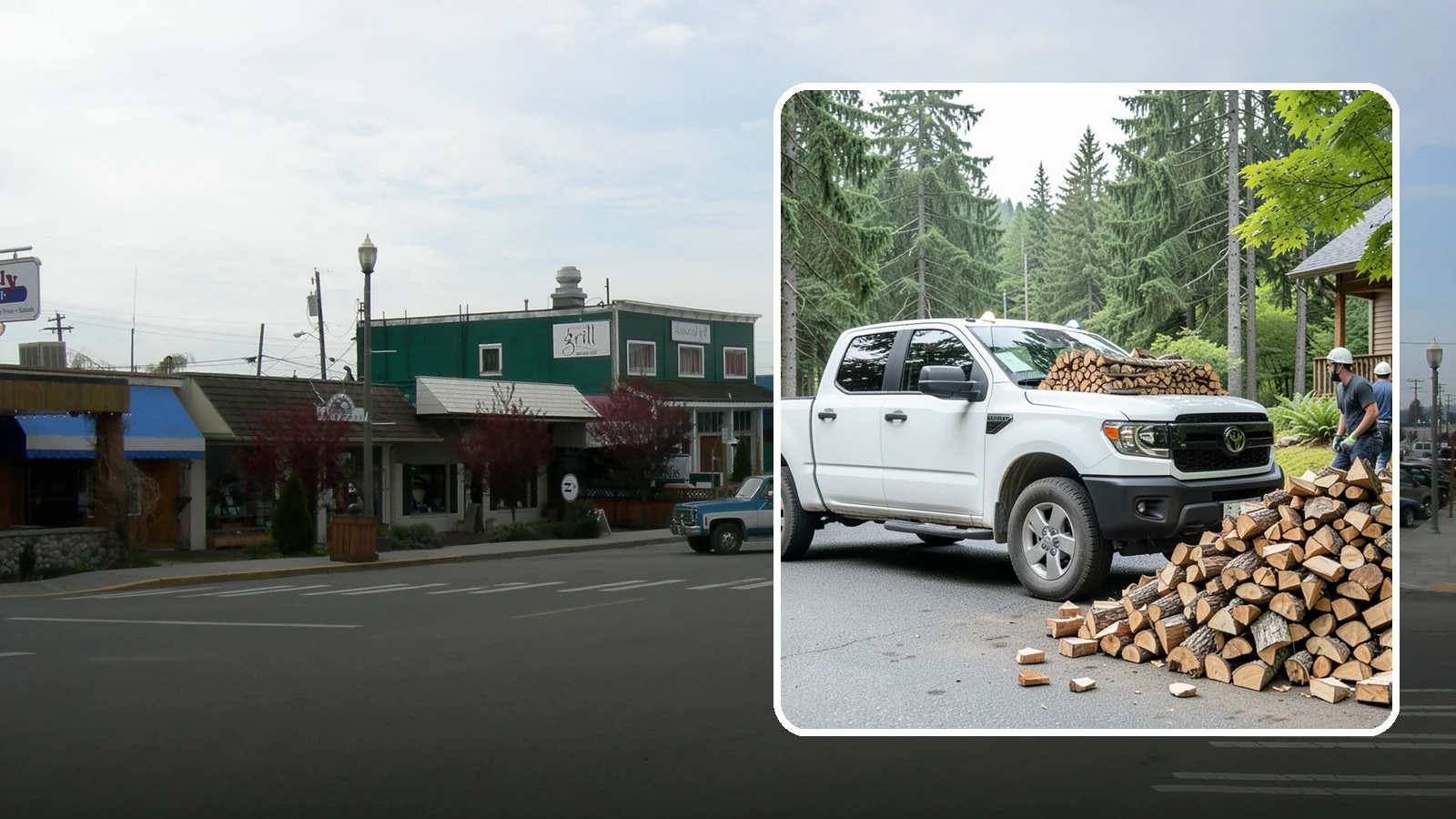 Rural Delivery in Stanwood, Snohomish County, WA - Firewood hauled out to rural properties and addresses beyond standard delivery zones.