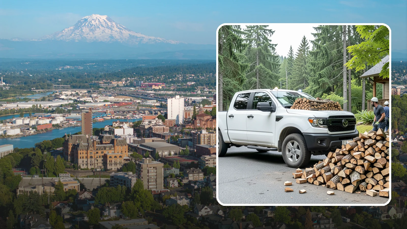 Rural Delivery in Tacoma, Pierce County, WA - Firewood hauled out to rural properties and addresses beyond standard delivery zones.