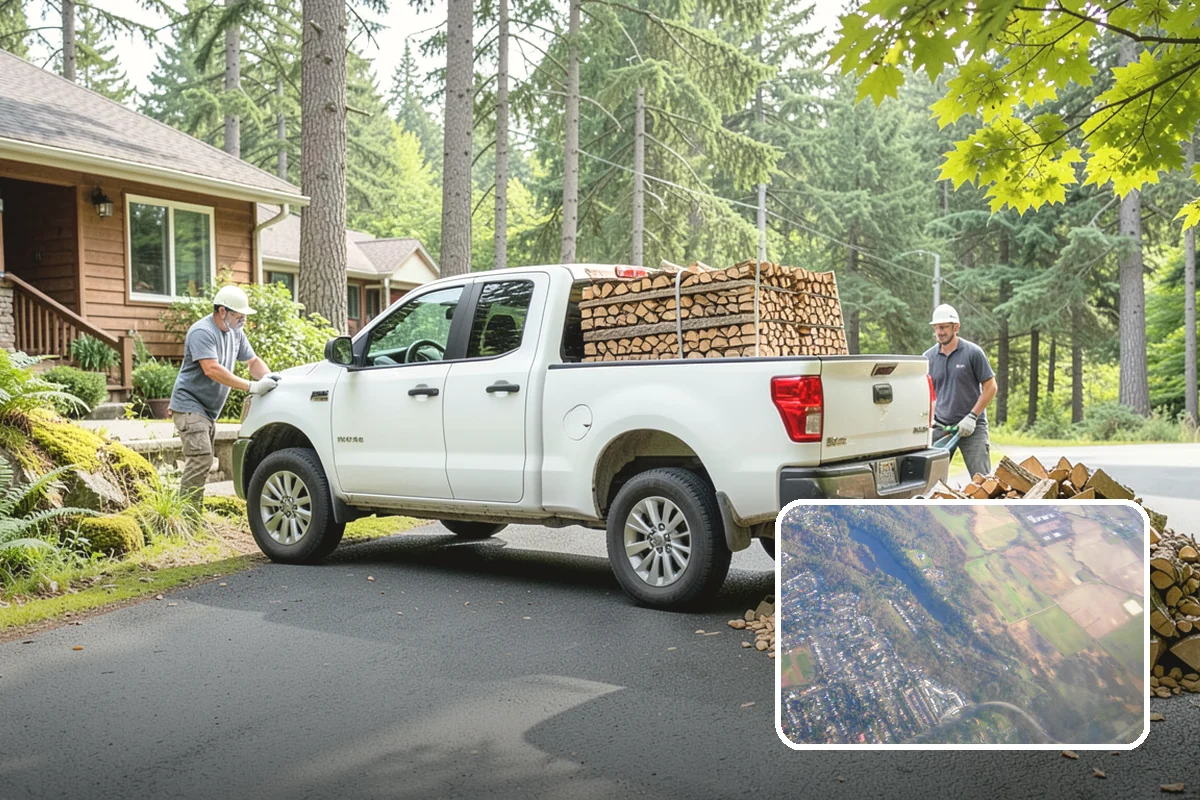 Rush Firewood Delivery in Algona, King County, WA - Gets wood to you the same day whenever possible