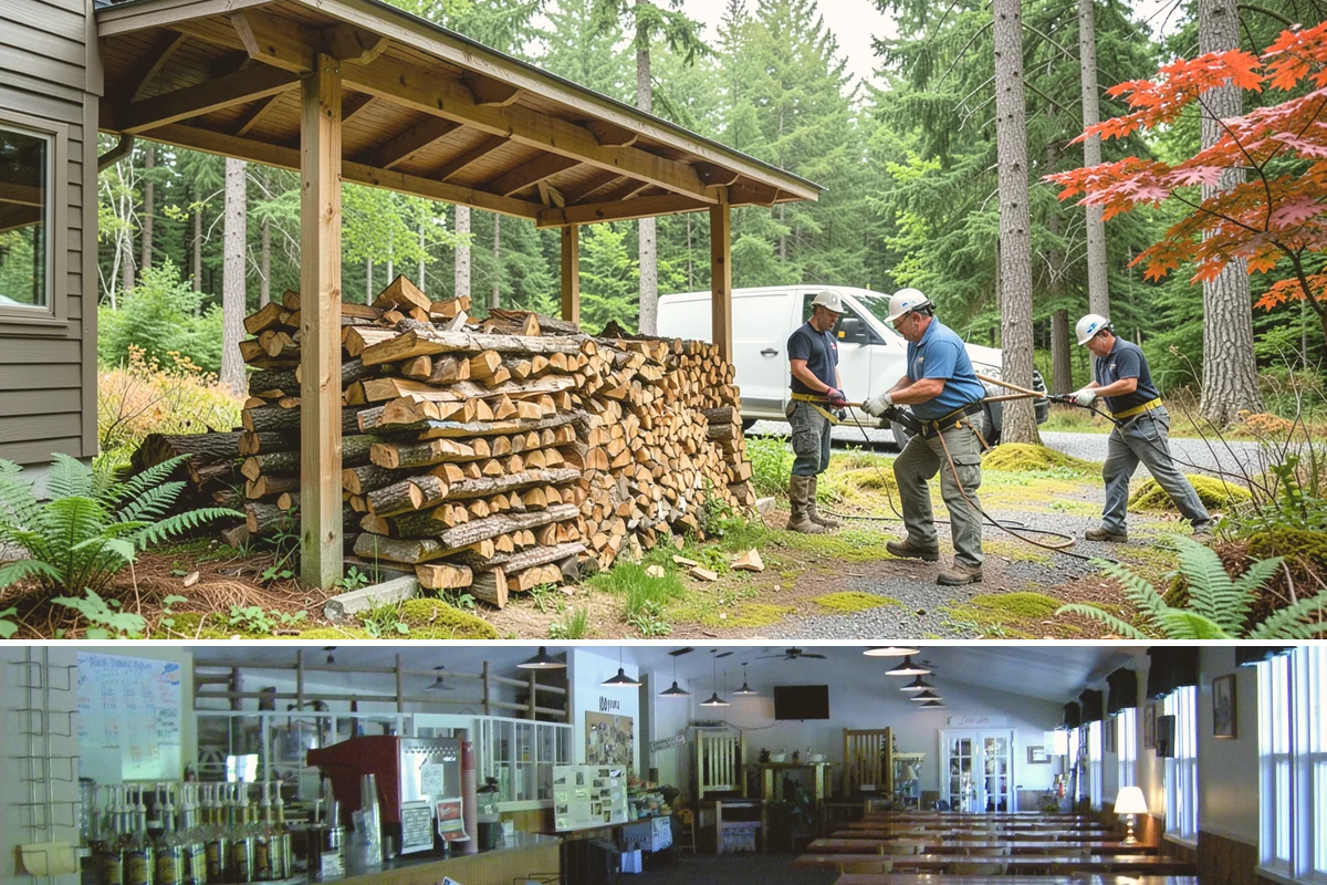Rush Firewood Delivery in Black Diamond, King County, WA - Rush requests happen year-round but climb through the cold months, so calling as early in the day as possible speeds the...