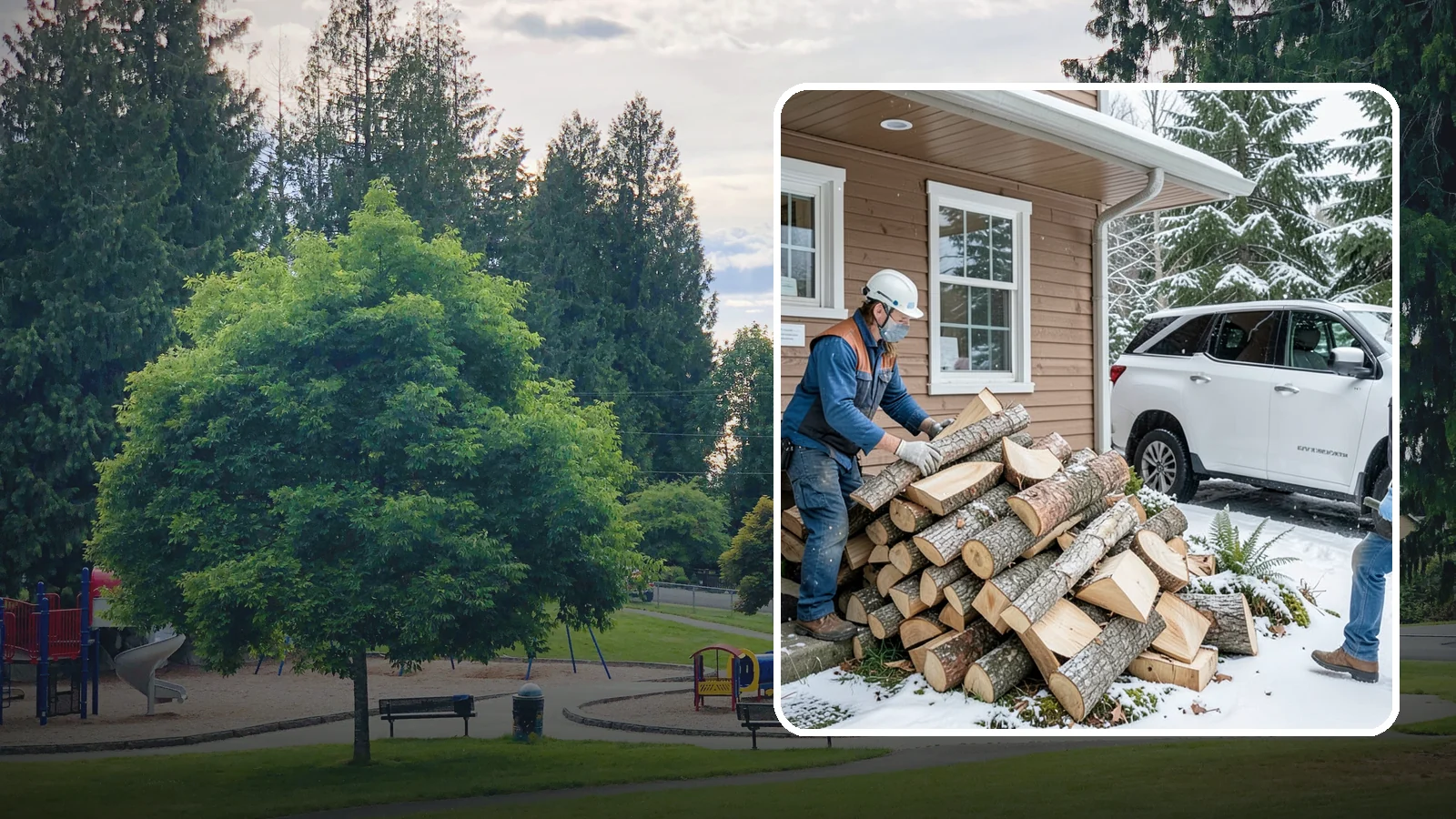 Rush Firewood Delivery in Bonney Lake, Pierce County, WA - When you need wood immediately, we fast-track your order and deliver it the same day whenever possible.