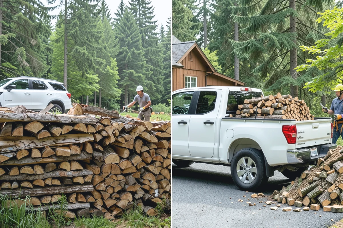 Rush Firewood Delivery in Bonney Lake, Pierce County, WA - Take your rush request and confirm quantity and address