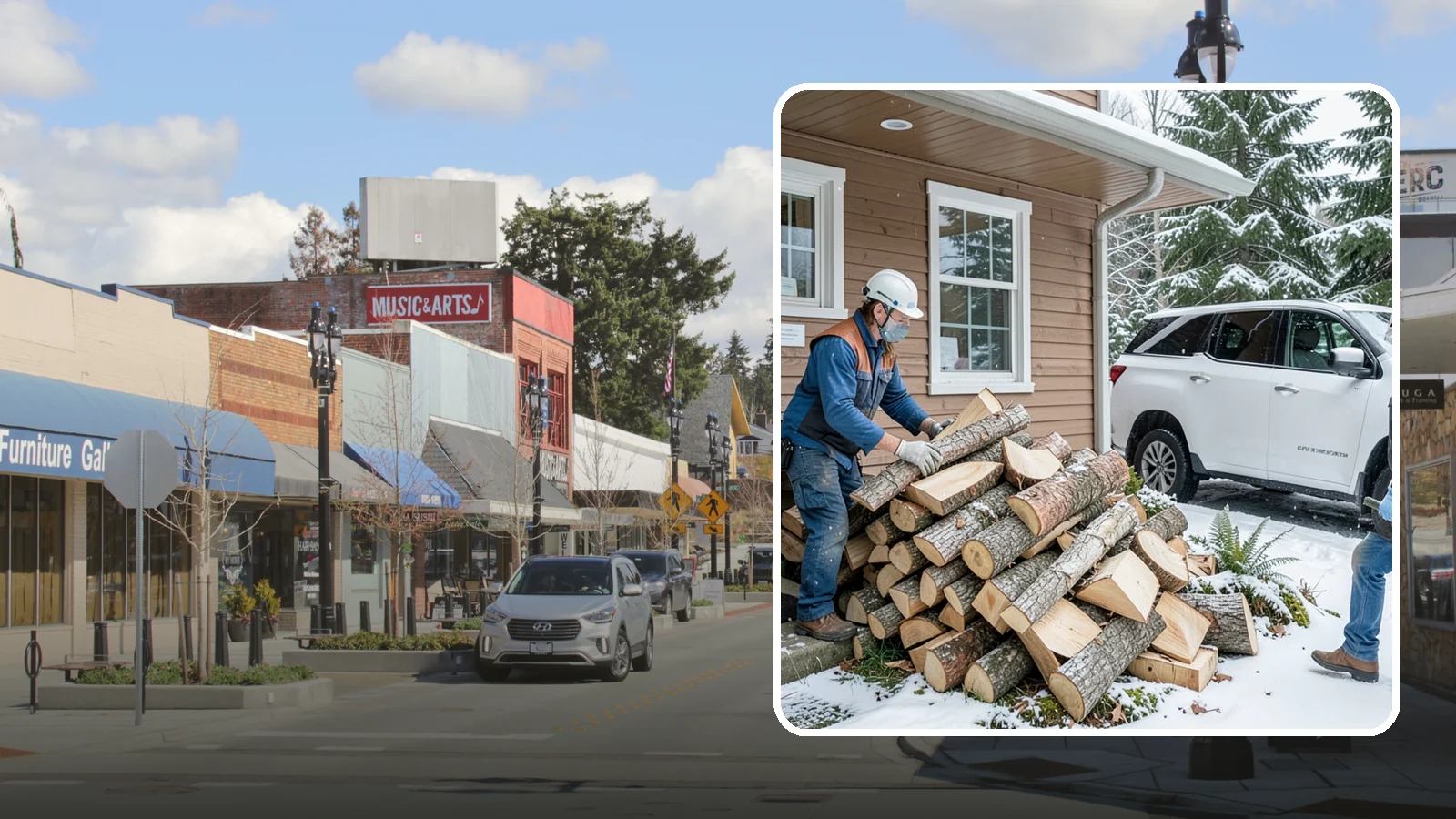 Rush Firewood Delivery in Bothell, King County, WA - When you need wood immediately, we fast-track your order and deliver it the same day whenever possible.