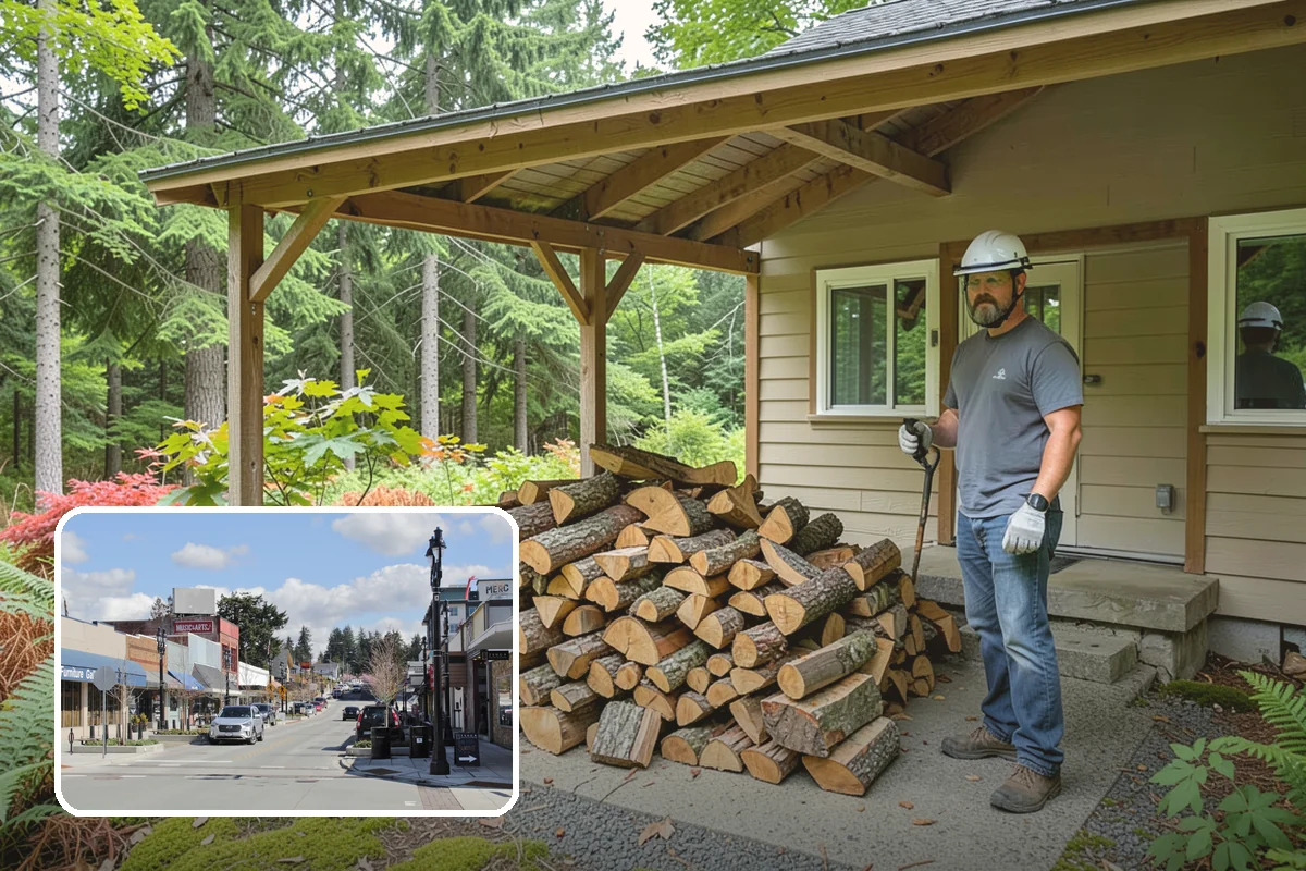 Rush Firewood Delivery in Bothell, King County, WA - Gets wood to you the same day whenever possible