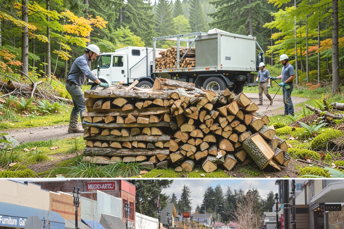 Rush Firewood Delivery in Bothell, King County, WA - Rush requests happen year-round but climb through the cold months, so calling as early in the day as possible speeds the...