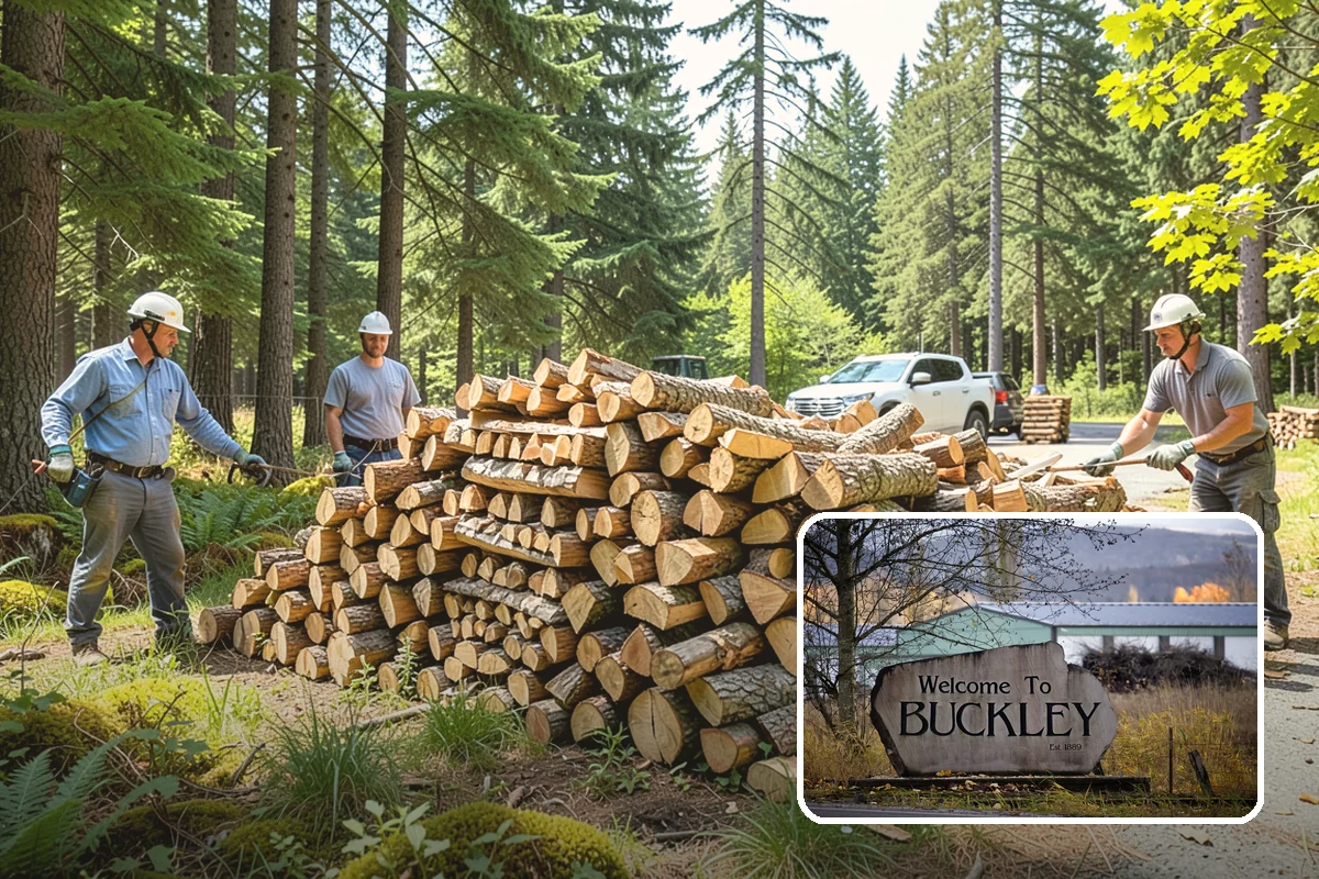 Rush Firewood Delivery in Buckley, Pierce County, WA - Gets wood to you the same day whenever possible