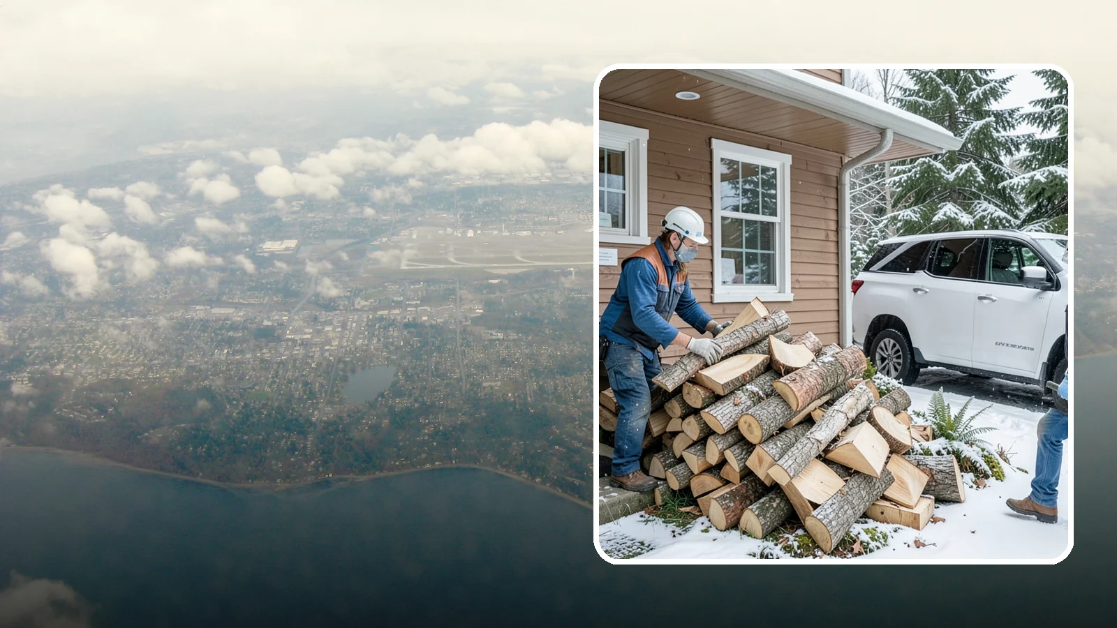 Rush Firewood Delivery in Burien, King County, WA - When you need wood immediately, we fast-track your order and deliver it the same day whenever possible.