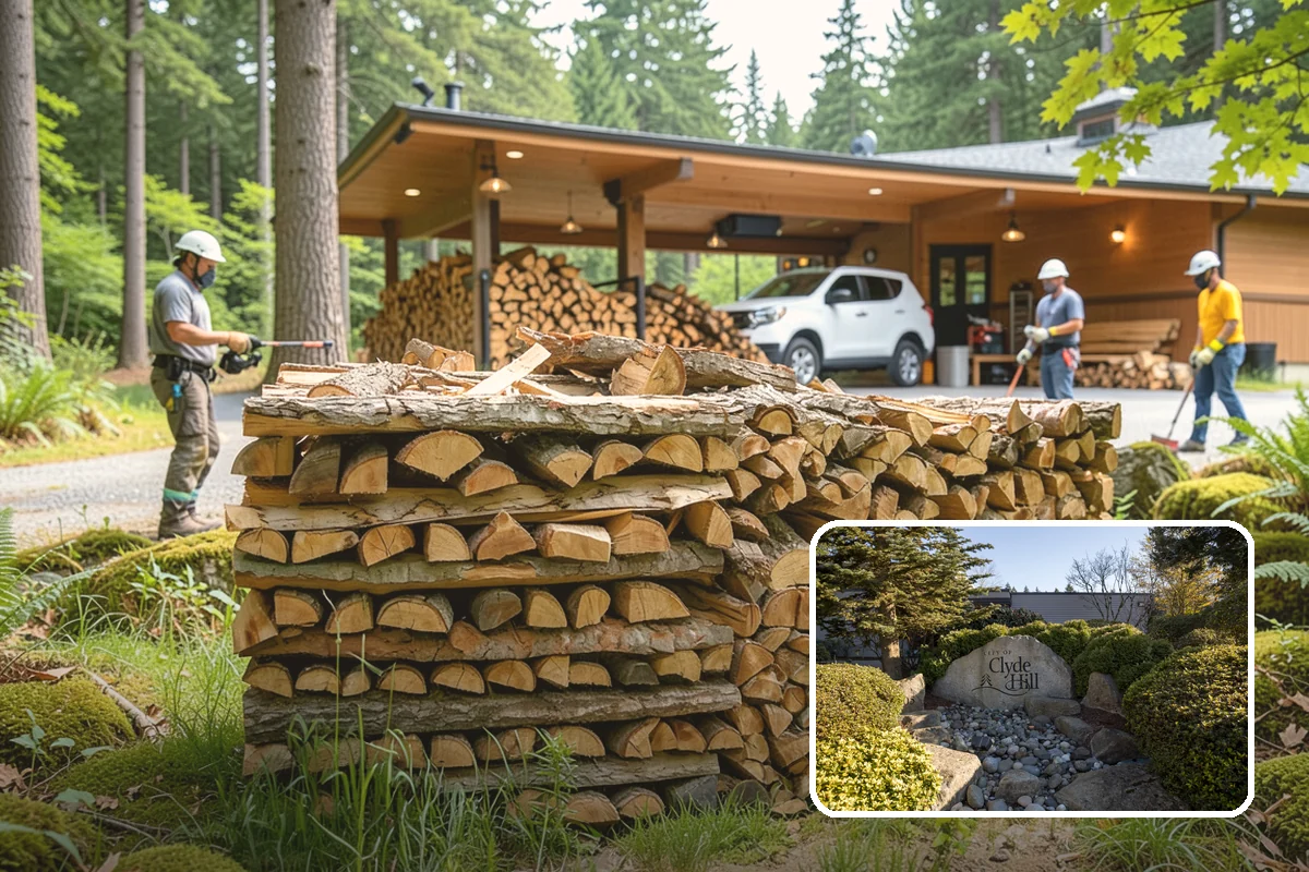 Rush Firewood Delivery in Clyde Hill, King County, WA - Gets wood to you the same day whenever possible