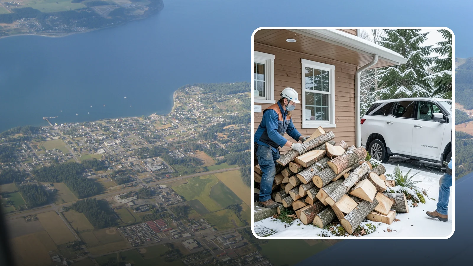 Rush Firewood Delivery in Coupeville, Island County, WA - When you need wood immediately, we fast-track your order and deliver it the same day whenever possible.