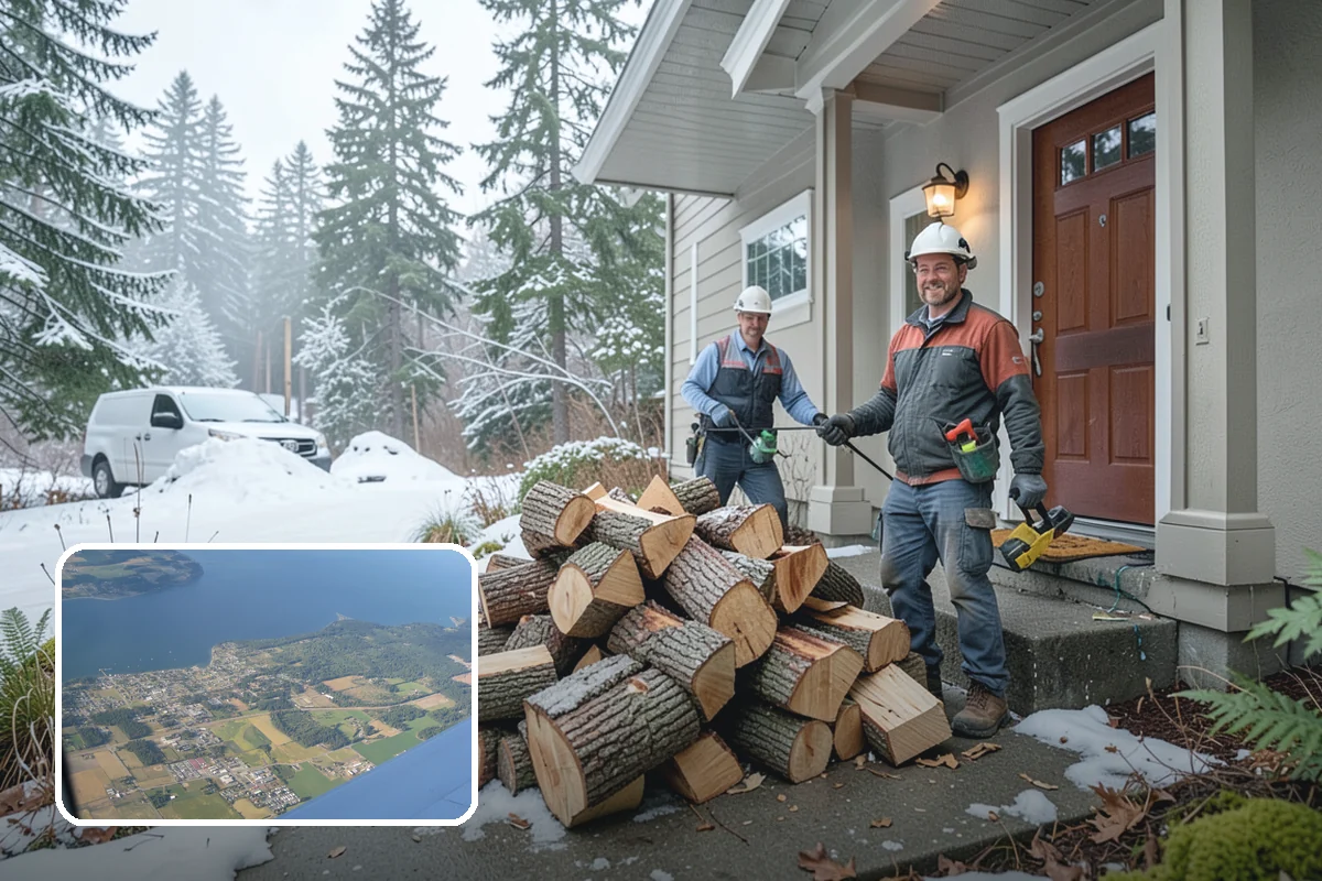 Rush Firewood Delivery in Coupeville, Island County, WA - Gets wood to you the same day whenever possible
