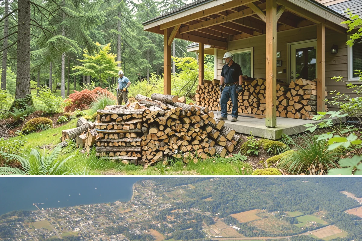 Rush Firewood Delivery in Coupeville, Island County, WA - Rush requests happen year-round but climb through the cold months, so calling as early in the day as possible speeds the...