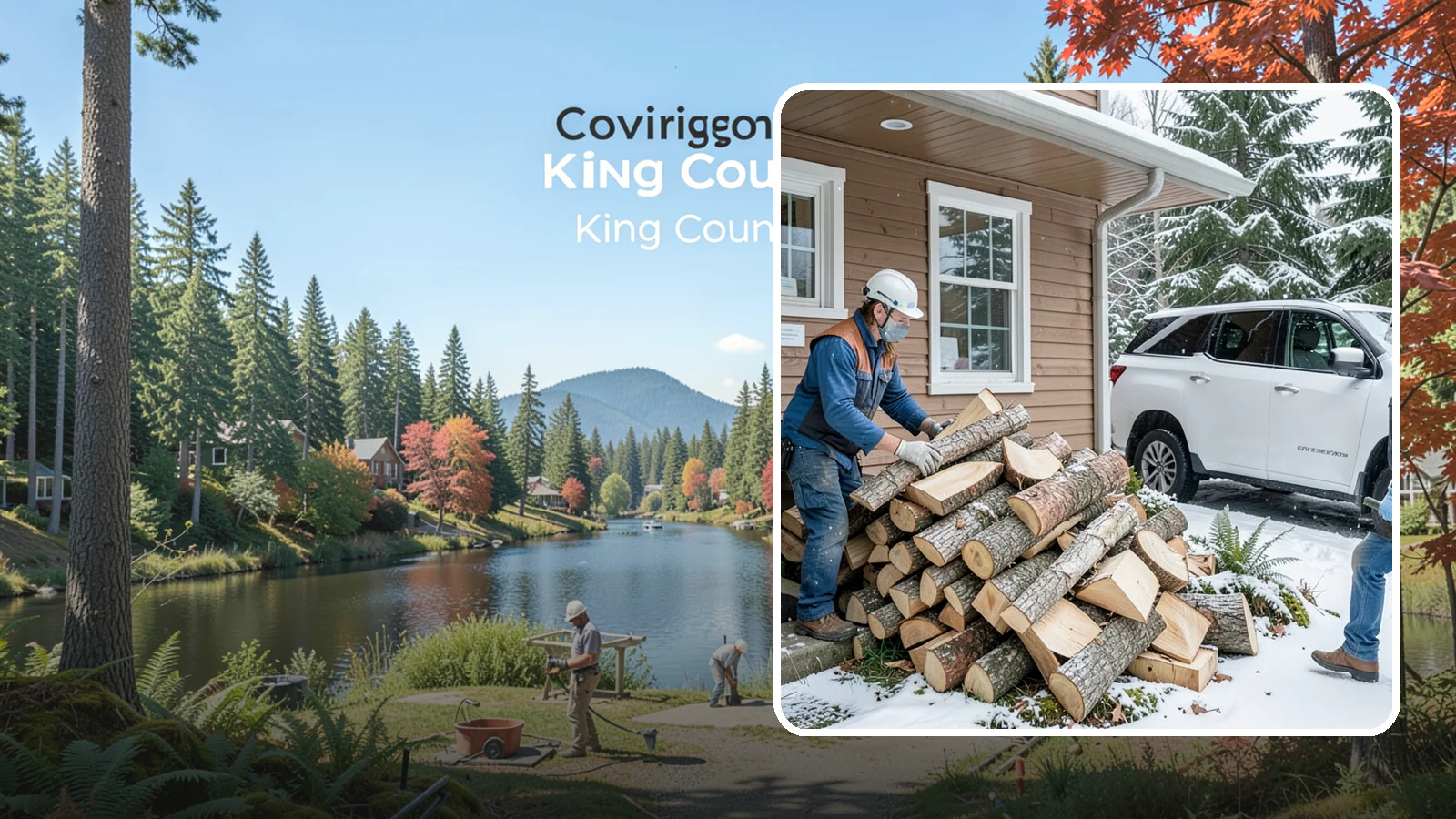 Rush Firewood Delivery in Covington, King County, WA - When you need wood immediately, we fast-track your order and deliver it the same day whenever possible.