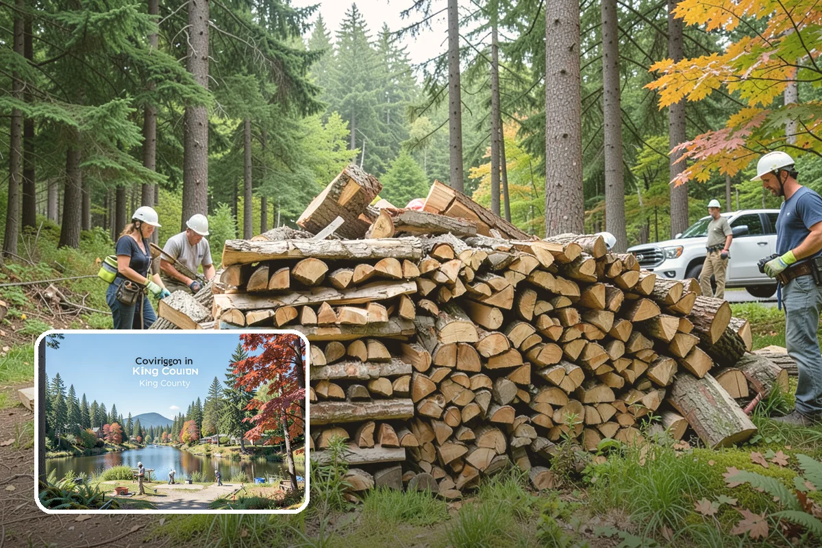 Rush Firewood Delivery in Covington, King County, WA - Gets wood to you the same day whenever possible