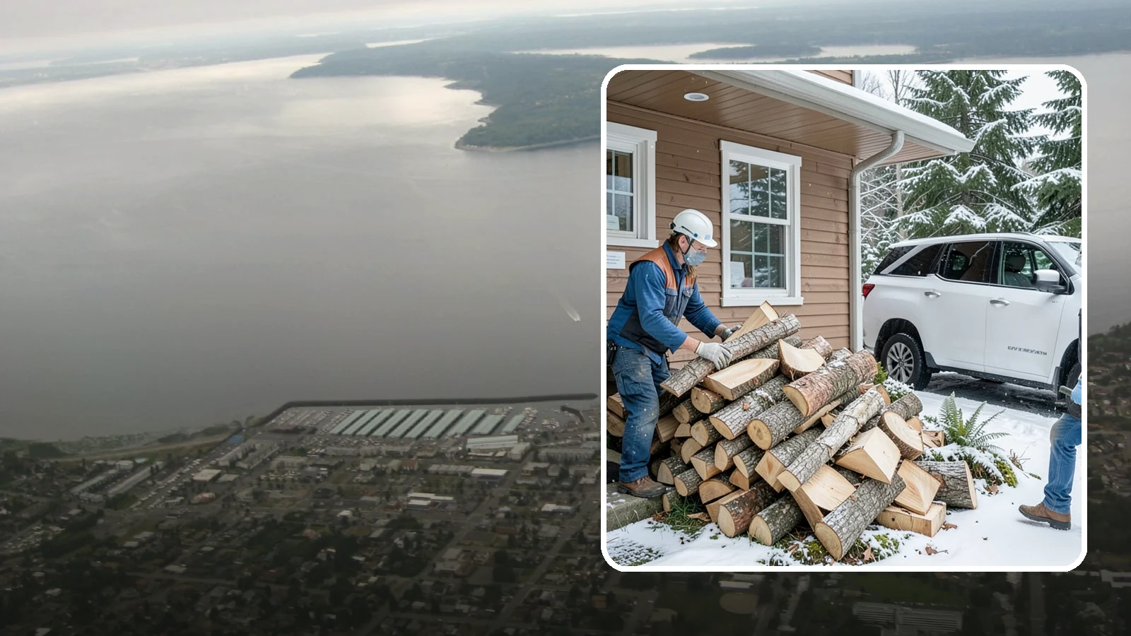 Rush Firewood Delivery in Des Moines, King County, WA - When you need wood immediately, we fast-track your order and deliver it the same day whenever possible.