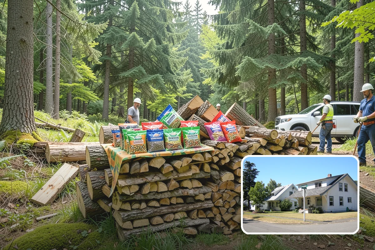 Rush Firewood Delivery in DuPont, Pierce County, WA - Gets wood to you the same day whenever possible