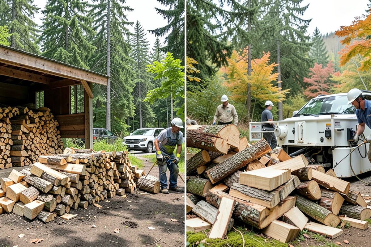Rush Firewood Delivery in DuPont, Pierce County, WA - Take your rush request and confirm quantity and address