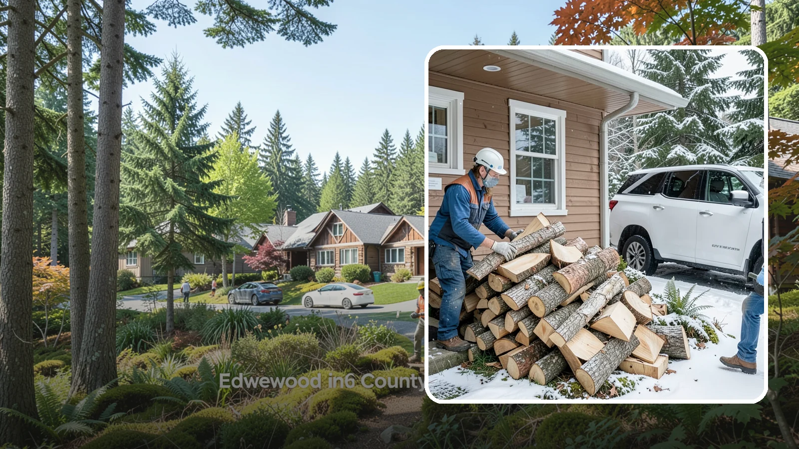 Rush Firewood Delivery in Edgewood, Pierce County, WA - When you need wood immediately, we fast-track your order and deliver it the same day whenever possible.