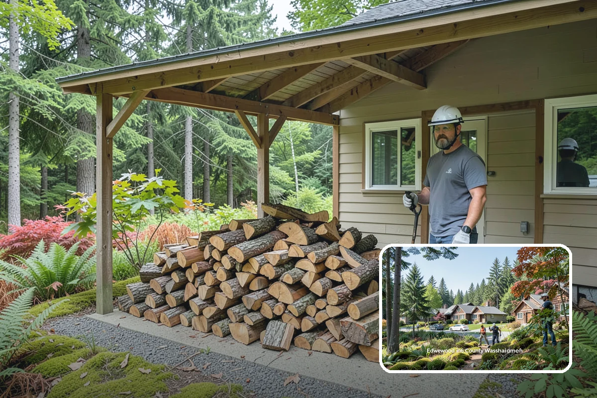 Rush Firewood Delivery in Edgewood, Pierce County, WA - Gets wood to you the same day whenever possible