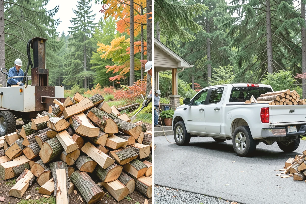 Rush Firewood Delivery in Edgewood, Pierce County, WA - Take your rush request and confirm quantity and address