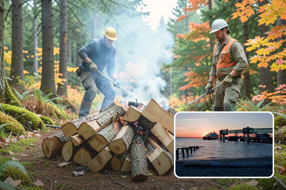 Rush Firewood Delivery in Edmonds, Snohomish County, WA - Gets wood to you the same day whenever possible