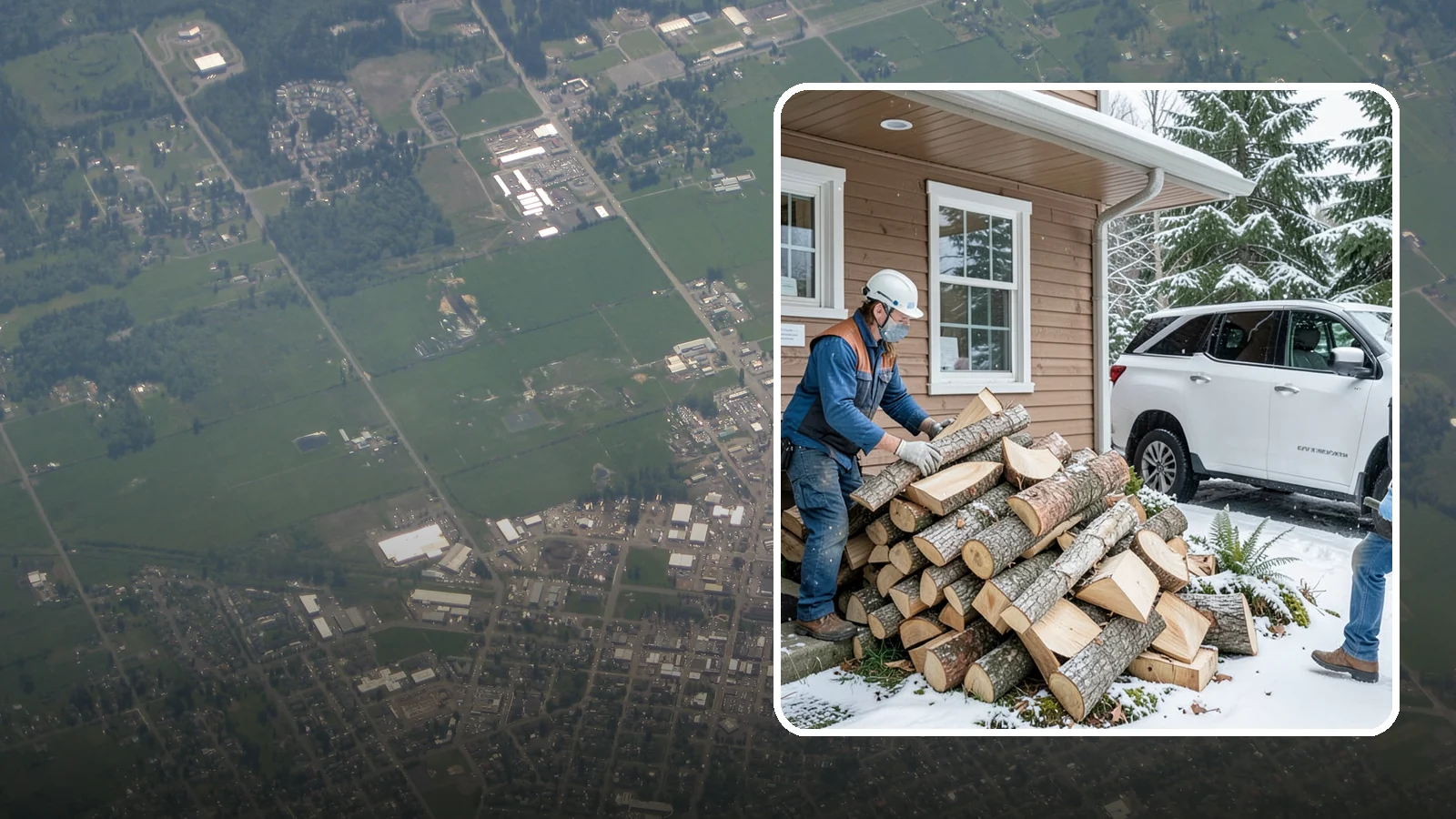 Rush Firewood Delivery in Enumclaw, King County, WA - When you need wood immediately, we fast-track your order and deliver it the same day whenever possible.
