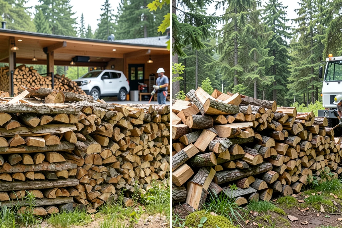 Rush Firewood Delivery in Enumclaw, King County, WA - Take your rush request and confirm quantity and address