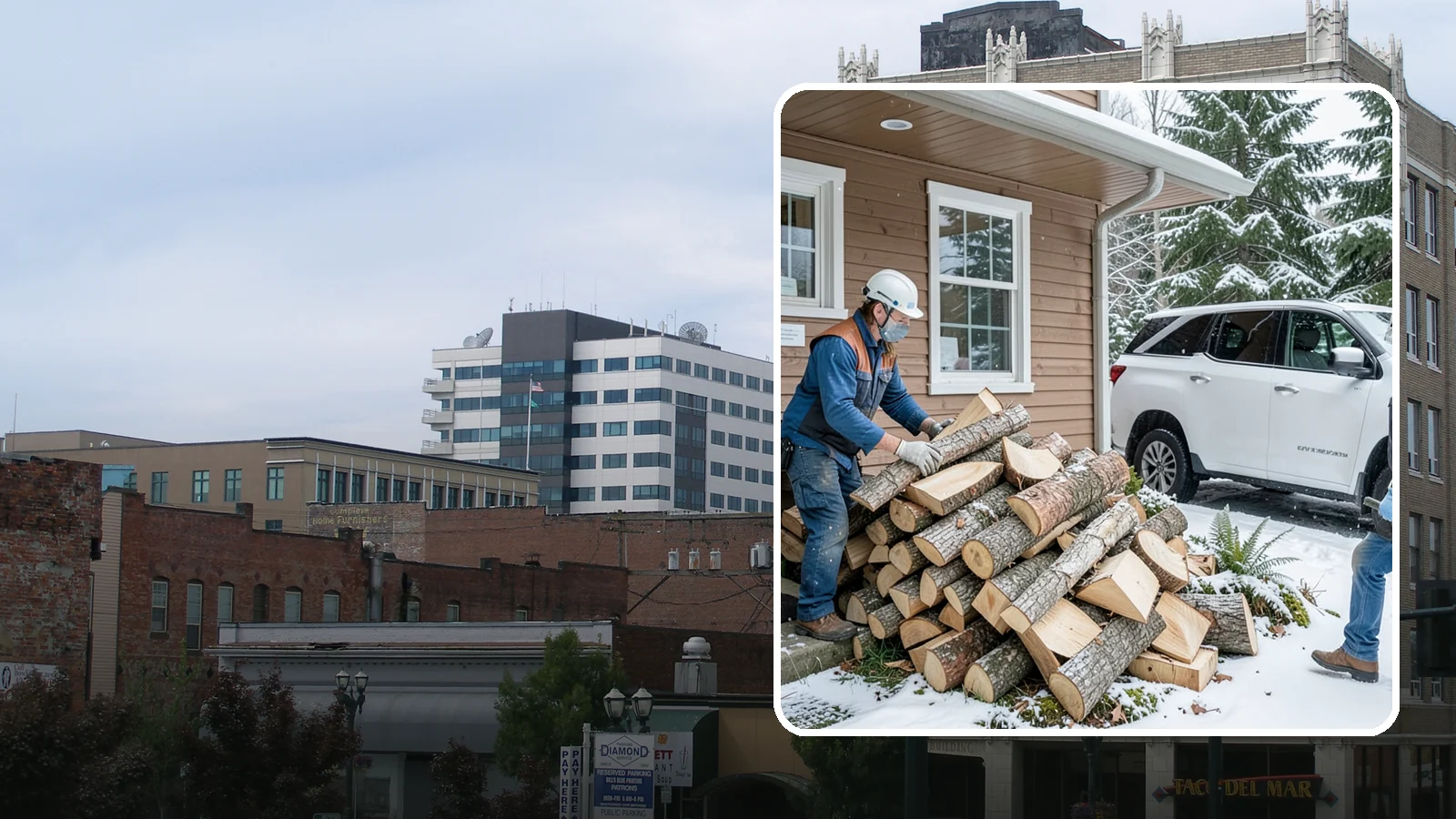 Rush Firewood Delivery in Everett, Snohomish County, WA - When you need wood immediately, we fast-track your order and deliver it the same day whenever possible.