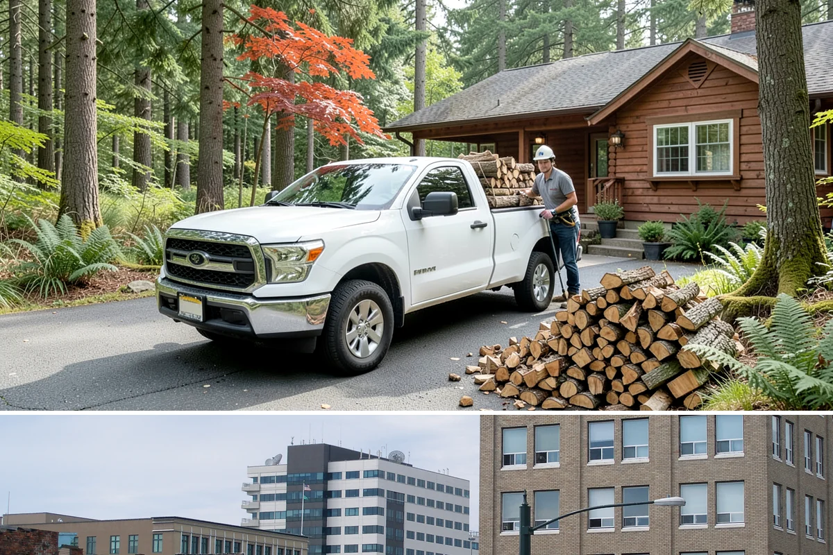 Rush Firewood Delivery in Everett, Snohomish County, WA - Rush requests happen year-round but climb through the cold months, so calling as early in the day as possible speeds the...