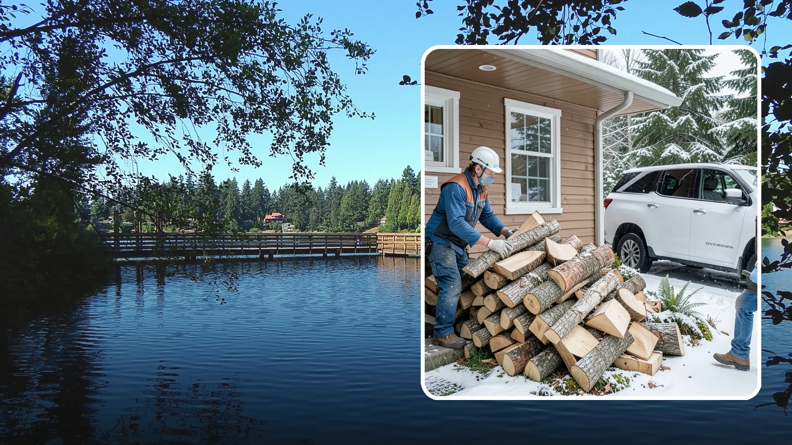 Rush Firewood Delivery in Federal Way, King County, WA - When you need wood immediately, we fast-track your order and deliver it the same day whenever possible.