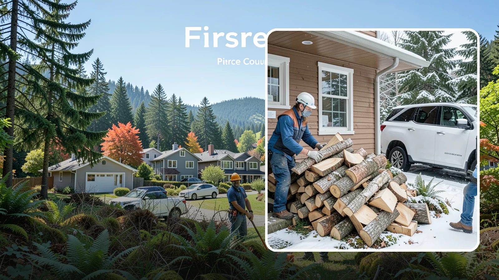 Rush Firewood Delivery in Fircrest, Pierce County, WA - When you need wood immediately, we fast-track your order and deliver it the same day whenever possible.