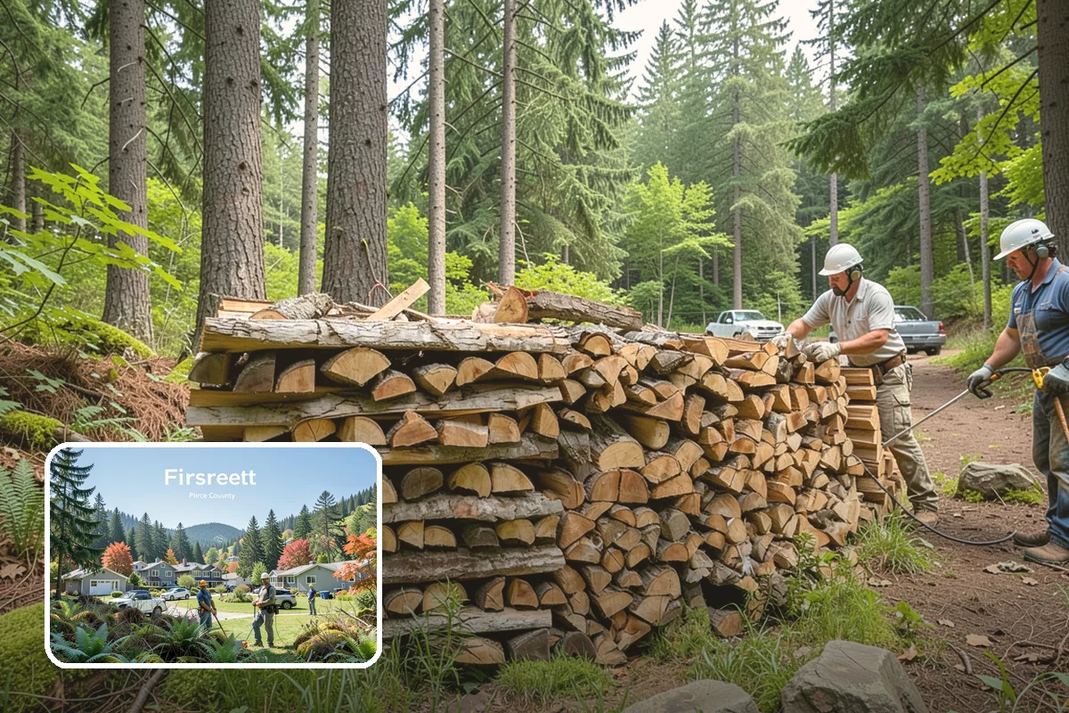Rush Firewood Delivery in Fircrest, Pierce County, WA - Gets wood to you the same day whenever possible