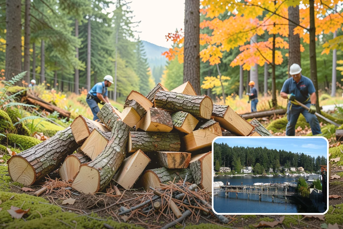 Rush Firewood Delivery in Gig Harbor, Pierce County, WA - Gets wood to you the same day whenever possible
