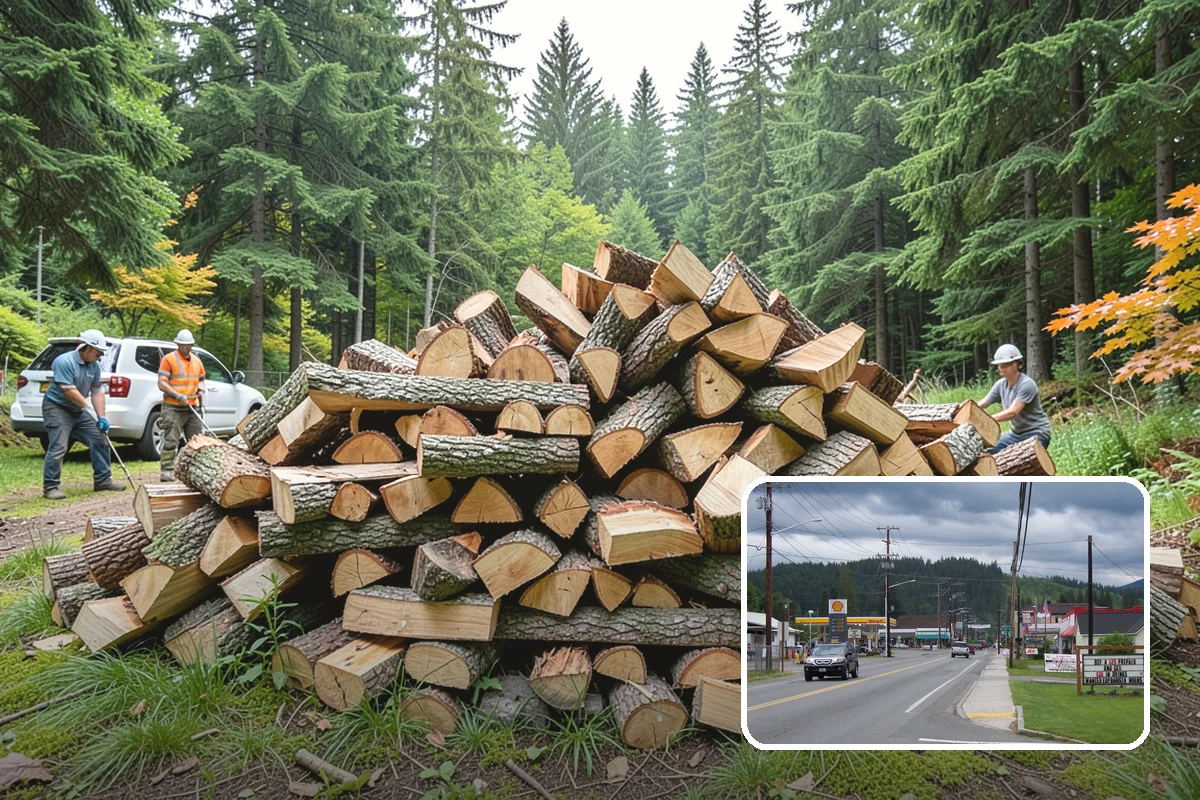 Rush Firewood Delivery in Granite Falls, Snohomish County, WA - Gets wood to you the same day whenever possible