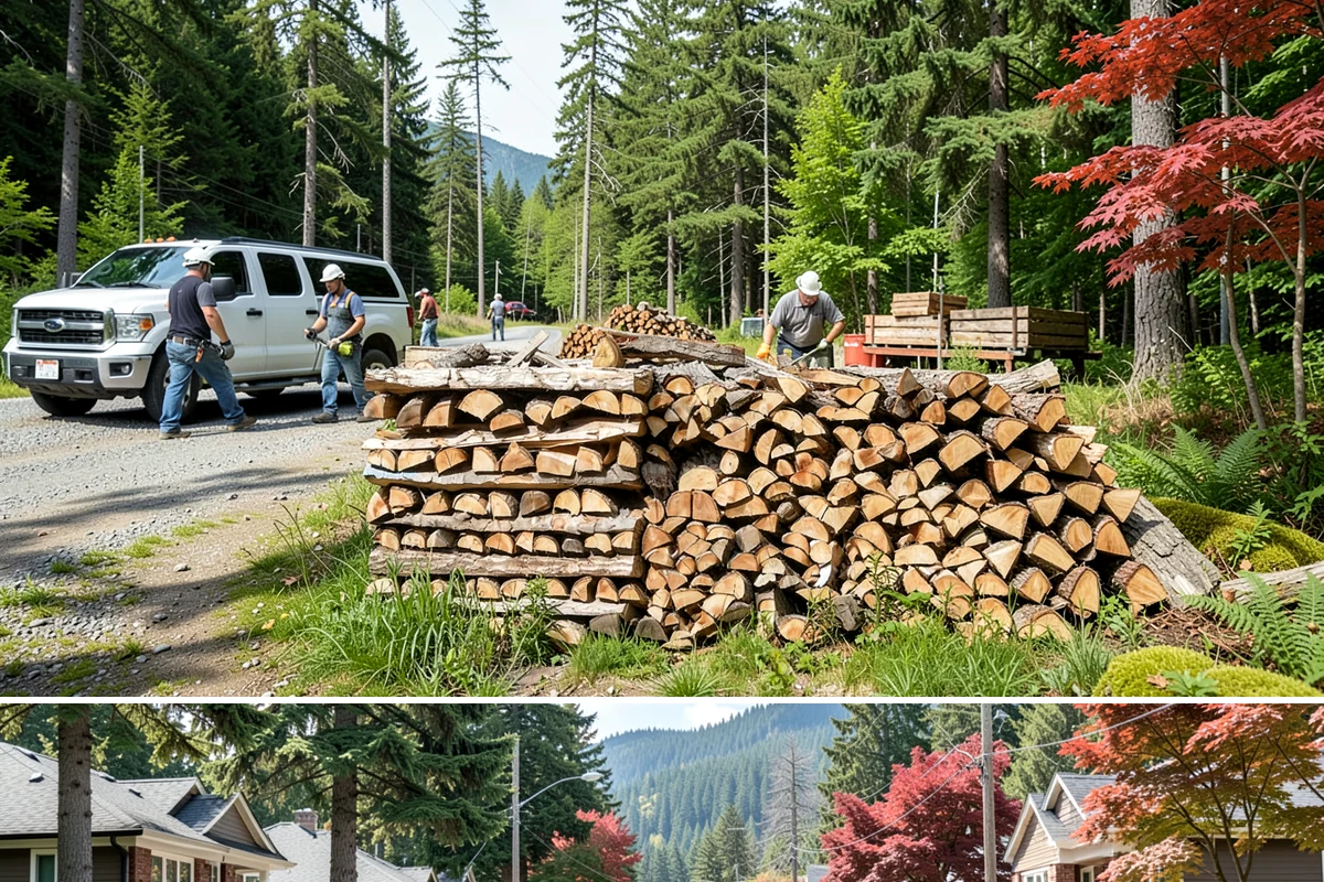 Rush Firewood Delivery in Hunts Point, King County, WA - Rush requests happen year-round but climb through the cold months, so calling as early in the day as possible speeds the...