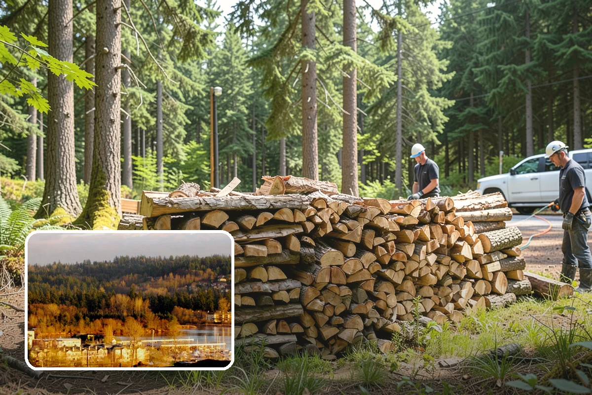Rush Firewood Delivery in Kenmore, King County, WA - Gets wood to you the same day whenever possible