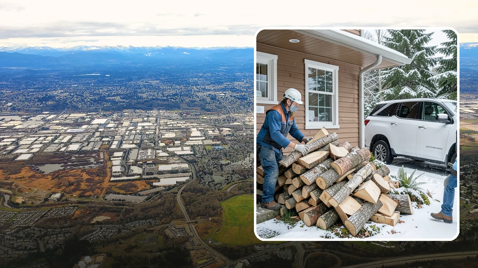 Rush Firewood Delivery in Kent, King County, WA - When you need wood immediately, we fast-track your order and deliver it the same day whenever possible.