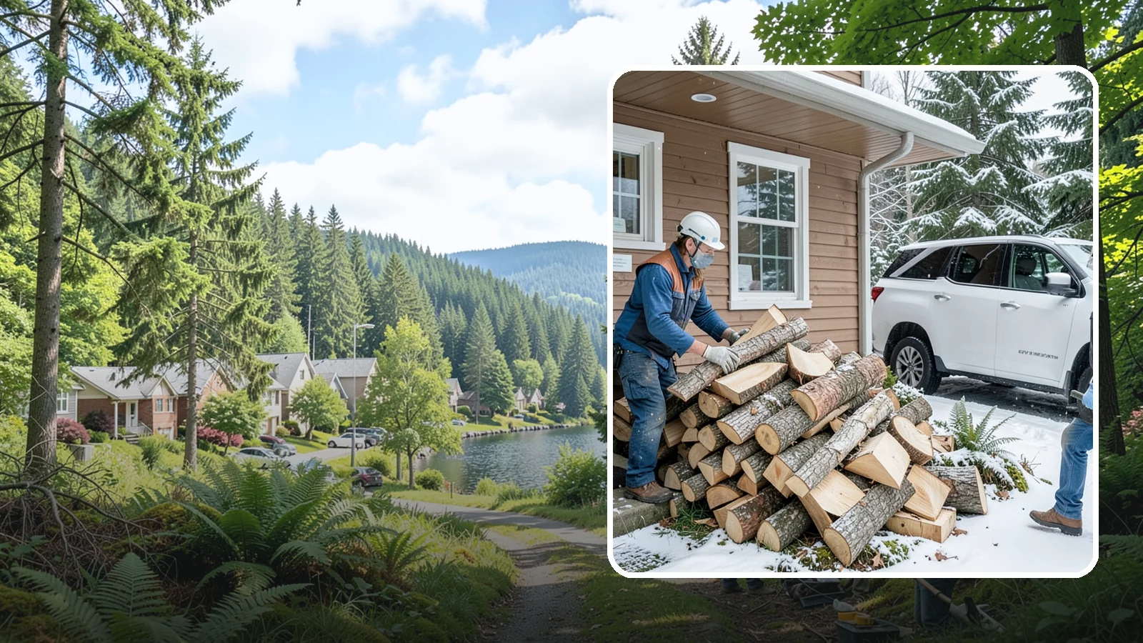 Rush Firewood Delivery in Lake Forest Park, King County, WA - When you need wood immediately, we fast-track your order and deliver it the same day whenever possible.