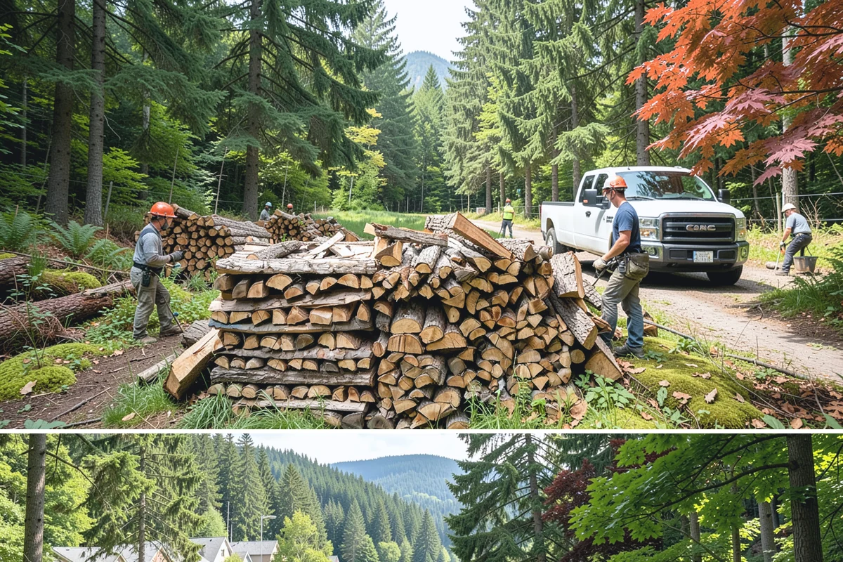 Rush Firewood Delivery in Lake Forest Park, King County, WA - Rush requests happen year-round but climb through the cold months, so calling as early in the day as possible speeds the...